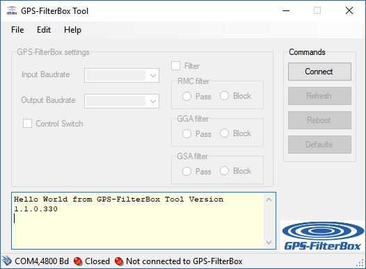 GPS FilterBox Tool